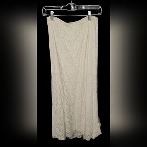 Cowgirl Justice flower lace skirt, Elastic Waste, Size Small, Medium,